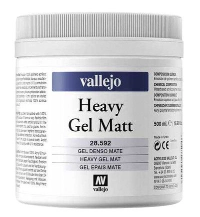 Een Heavy gel mat 500 ml Vallejo koop je bij Terpen Tijn